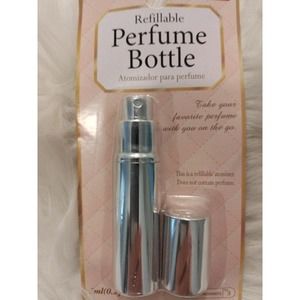SILVER Perfume Atomizer Bottle 5ML Portable Travel Mini Refillable Spray Bottle